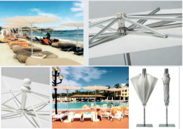 REVO, projet sur mesure avec les parasols Scolaro