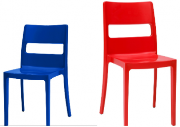 Sai la chaise colorée de SCAB