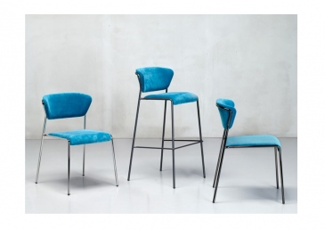 Collection Lisa : chaise, fauteuil et tabouret, Scab design